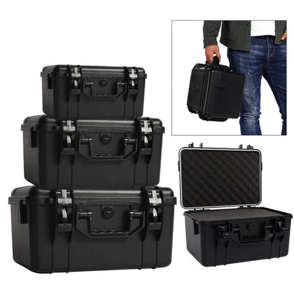 Large Hard Plastic Flight Carry Case Foam Tool Camera Secure Storage Carry Boxes