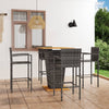 5 Piece Garden Bar Set Grey G7V9