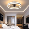 LED Ceiling Fan Light Dimmable Living Room Chandelier Lamp With Remote Control