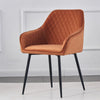1/2X Dining Chairs Set Velvet Metal Leg Padded Seat Kitchen Chair Home Office UK