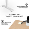 Flamaker 140x70 cm Electric Standing Desk Height Adjustable Computer Desk