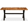 Dining Table Solid Acacia and Wood 180x90x76 G7V9