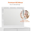 Dressing Table Mirror with Lights Stool Makeup Vanity Set Desk Organizer Dresser