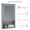3-Tier Bathroom Cabinet Wall Mounted Storage Organizer Adjustable Shelves