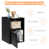 Set of 2 Nightstand Modern Sofa Side Table Bedroom End Table W/ Door Cabinet