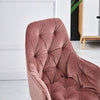 2/4X Dining Chairs Velvet Padded Seat Metal Legs Kitchen Chair Home Office Set