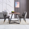 Dining Table & Chairs Set 4/6 Velvet Fabric Padded Seat Kitchen Furniture