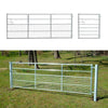 Galvanised Metal Field Farm Equestrian Entrance Security Gate Fence Cross Bar