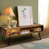 Industrial TV Stand Retro TV Cabinet Media Entertainment Center Coffee Tea Table