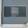 Double Door Wall Hanging Tool Box 4FTGarage Storage Cupboard Metal Chest Cabinet