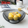 Mesh Fruit Bowl Basket Dinning Table Kitchen Vegetables Fruit Storage Rack Black