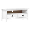 vidaXL TV Cabinet Hill Solid Pine Wood Stable and robust Large storage space