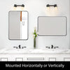 Bathroom Mirror Toilet Wall Mounted Vanity Mirror Washing Table Dressing Decor