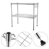 2 Tier Metal Microwave Oven Rack Stand Shelf Household Kitchen Storage Organiser