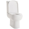 Modern Close Coupled Toilet Bathroom White Ceramic Soft Close Seat WC Pan Home