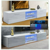 Modern TV Unit Cabinet Stand High Gloss Doors Matt Dody 160cm with LED Lights