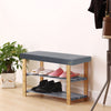 3Tier Shoe Rack Seating Bench Hallway Storage Organiser Holder Stand Bamboo