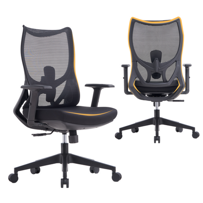 Office Chair Ergonomic Mesh Back Adjustable Height PC Chair Home Office Black