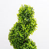 3/4ft Artificial Boxwood Tower Tree Topiary Spiral Twist Plants Outdoor Indoor
