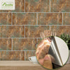 UK 90Pcs Self-adhesive Tiles Wall Brick Sticker Kit Kitchen Bathroom Wall Art