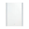 White Bathroom Mirror Wall Mounted Hanging 3 Colors LED Lights Dimmable IP44