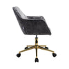 Crushed Velvet Padded Swivel Study Office Chair Adjustable Computer Desk Chair