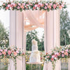 Artificial Silk Rose Peony Wedding Arch Flower Home Party Wedding Backdrop Decor