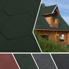 Hexagonal Roofing Felt Shingles Tiles Roof Asphalt Shed Houses Log House Cabins