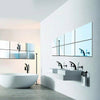 Mirror Self Adhesive Back Square Bathroom Wall Stickers Mosaic 16 pieces