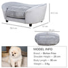 Dog Sofa Bed, Pet Chair, Kitten Couch Lounge w/ Cushion, for XS, S Dogs