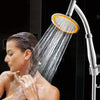 Large High Turbo Pressure Shower Heads Chrome Bath Powerful Energy Water Saving