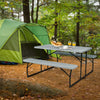 Foldable Picnic Table Bench Set Outdoor Garden Camping Furniture Gathering/Part
