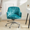 Executive Office Gaming Chair Swivel Adjustable Crushed Velvet Cushiony Armchair