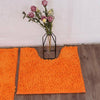 2 Piece Loop Bath Mat Ultra Soft Bathroom Rug Anti Slip Toilet Rug Pedestal Set