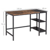 Computer Desk, Home Office Desk for Study, Writing with 2 Storage Shelves
