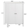 Two Doors Bathroom Cabinet Adjustable Shelves Unit Storage Cupboard UK
