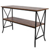 2‑Tier Narrow Console Table Sofa Side Table w/Storage Shelf Entryway Hallway