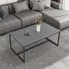 Heavy Duty Marble Coffee Table Anit-scratch Center Tea Table Accent Table Bench