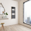 Bathroom Radiator Heated Flat Panel Straight White Black Anthracite Chrome