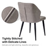 2/4/6pcs Dining Chairs Set Faux Leather Seat Back Metal Legs Kitchen Chair