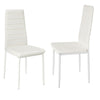 88cm White Round Glass Dining Table and 2/4 Chairs Set Kitchen Dinner Cafe Decor