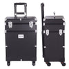 2 in 1 Trolley Case Professional Makeup Cosmetic Hairdressing Vanity on Wheels