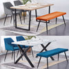 Set of 2 Velvet/PU Dining Chairs and Bench Chairs Padded Home kitchen Furniture