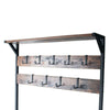 Industrial Coat Rack Shoe Bench Hall Tree Entryway Storage Bench 9 Hooks