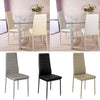 Black/Brown/Grey/White Chair Office Faux Leather Dining Chair Dirt-proof