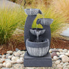 Electric Outdoor Fountains Garden Rockfall Water Feature Cascading Fountain uk