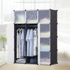 Plastic Storage Wardrobe Clothes Shoe Shelf Organizer Cupboard Closet Cabinet