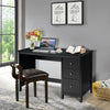 3 Drawers Computer Desk Modern Writing Desk Compact Laptop PC Table Workstation