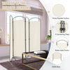 4-Panel Room Divider 188cm Folding Privacy Screen Portable Wall Divider for Home