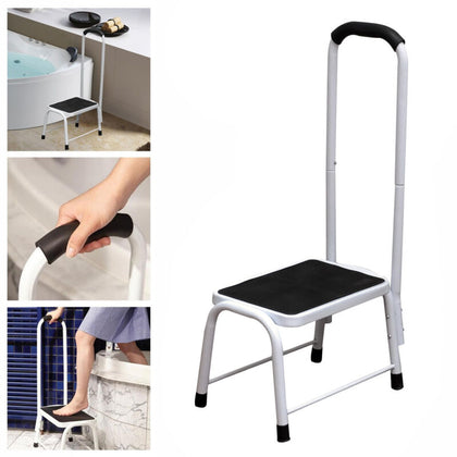 Slip-Resistant Safety Step Stool Bath Kitchen Aid Handrail Mobility Platform Sup